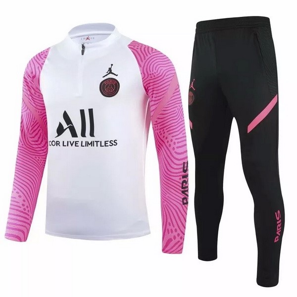 Chandal PSG 2021-2022 Blanco Rosa Negro